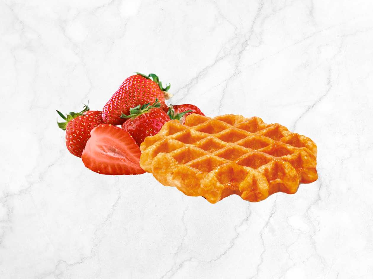 Gaufre W/ Strawberry Topping