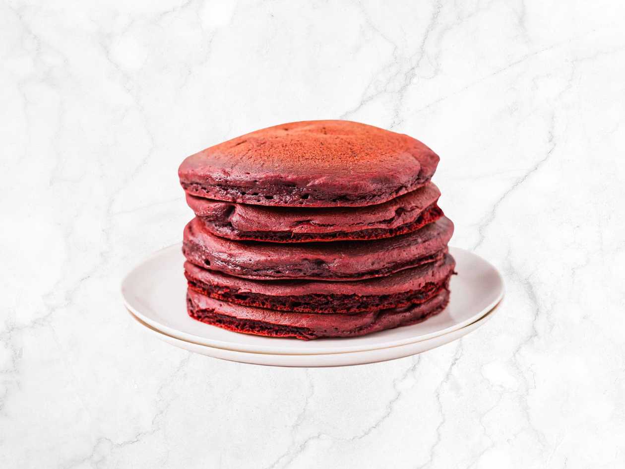 Red Velvet Pancakes Simple