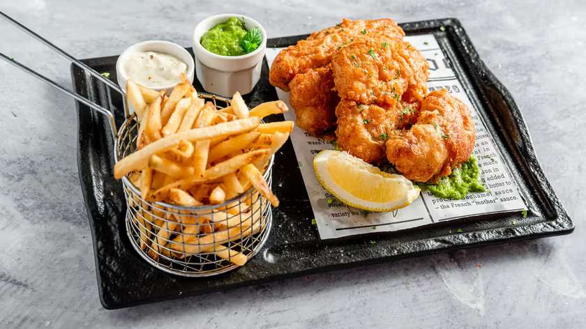 Homemade Beer Battered Fish & Chips