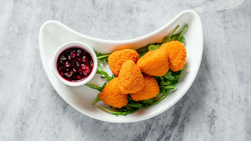 Breaded Brie Nibbles