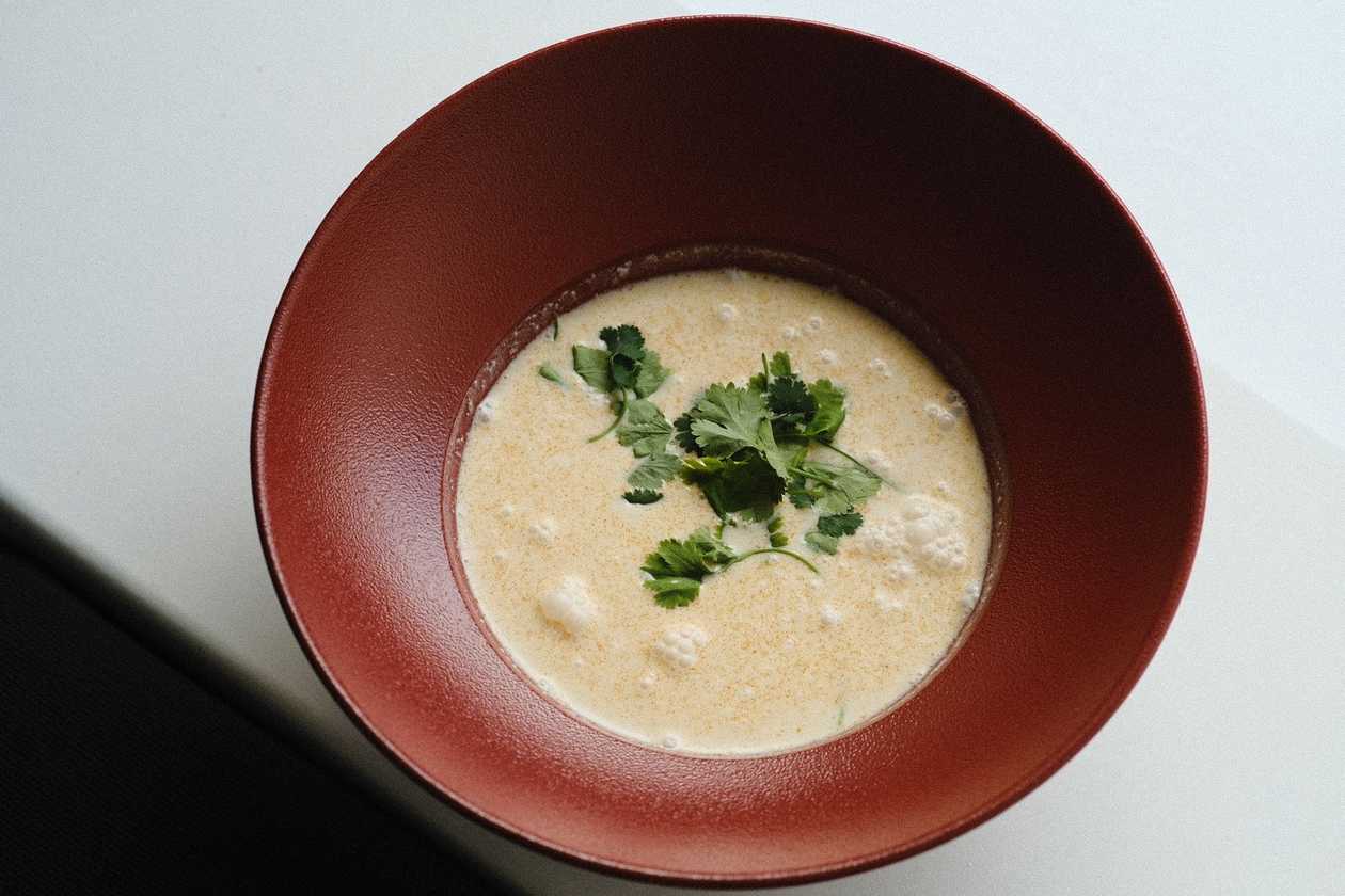 Tom Kha with chicken
