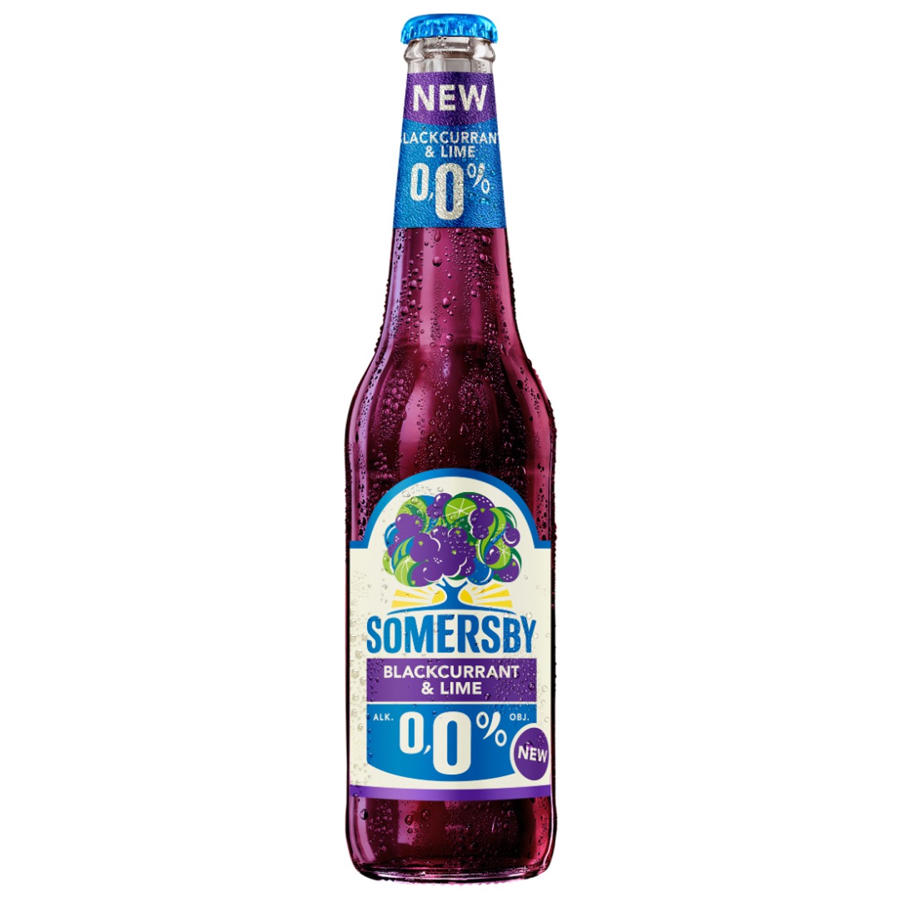 Non-alcoholic Beer Blackcurrant & Lime Somersby 400ml (expires soon)
