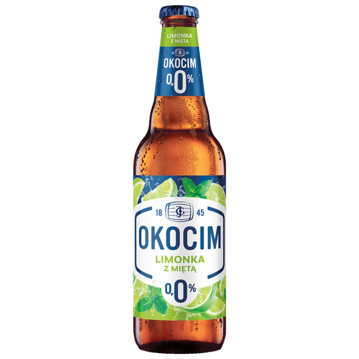 Piwo Bezalkoholowe Limonka z Miętą Okocim 500ml (expires soon)