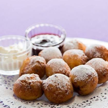 Special Romanian donuts with sour cream