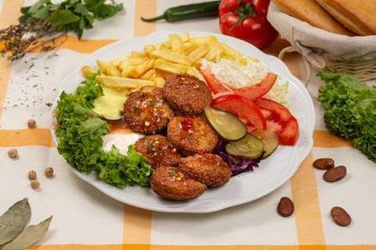 Falafel on a Plate