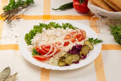 Mediterranean Rice with Salads