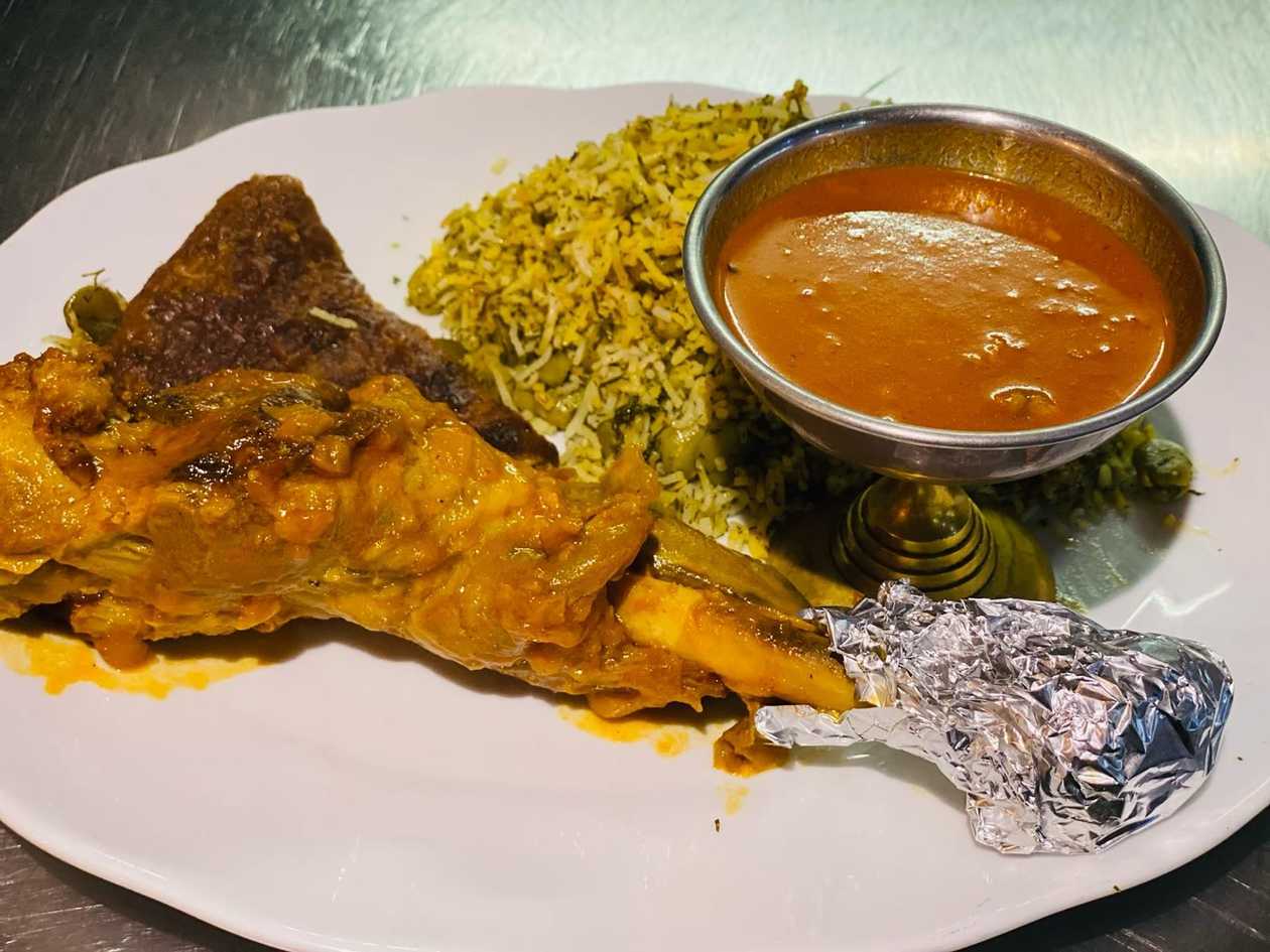 Rice with Dill and Lamb Shank