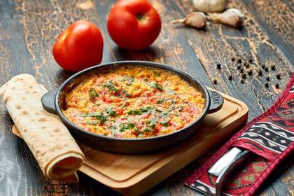 Scrambled Eggs with Tomatoes
