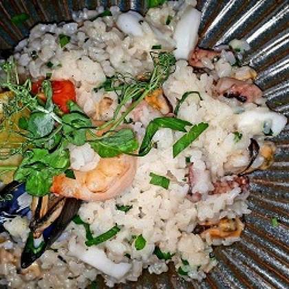 Risotto con frutti di mare