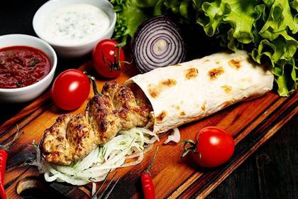 Chicken Lula Kebab in Lavash