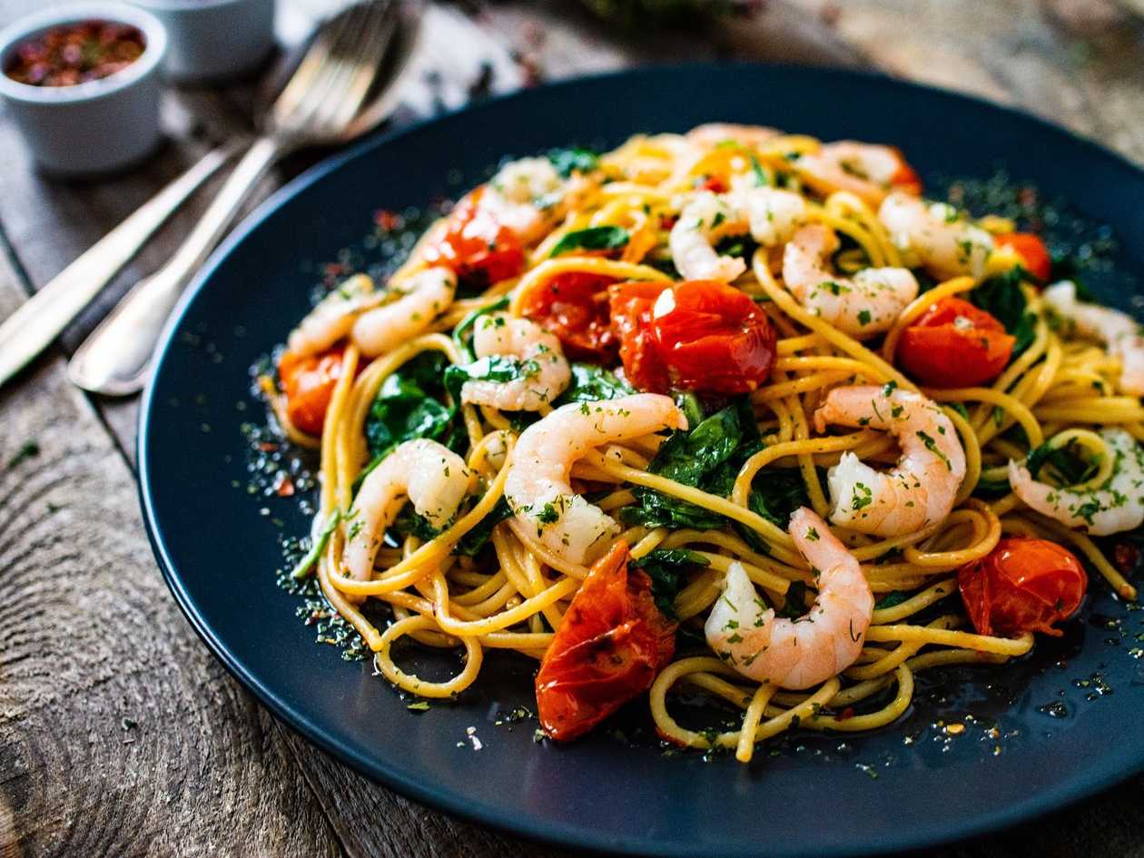 Spaghetti with Prawns