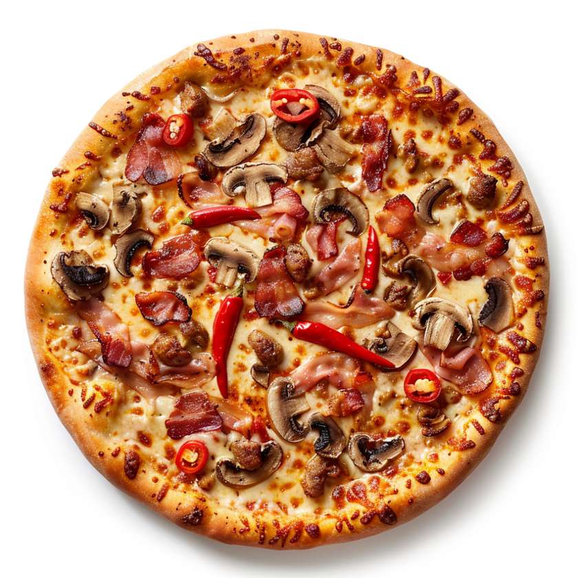 Pizza Rustica Family, cu blat subtire