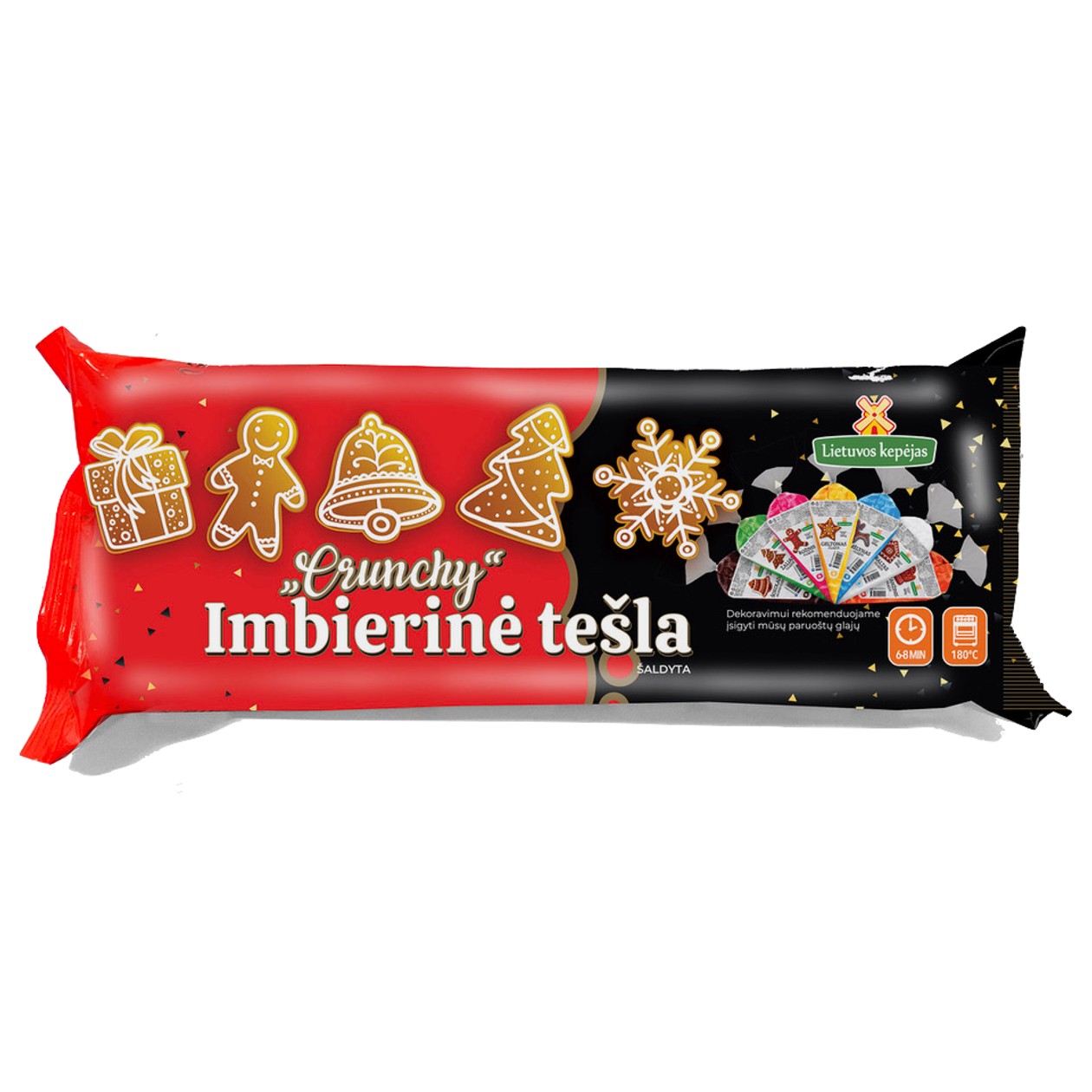Frozen Gingerbread Cookie Dough LIETUVOS KEPĖJAS CRUNCHY, 400g (expires soon)