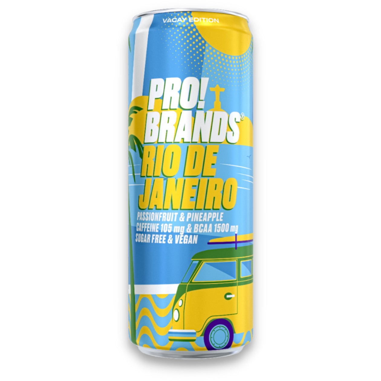 Aminoacid Drink with Caffeine PRO!BRANDS RIO DE JANEIRO, 330ml (expires soon)