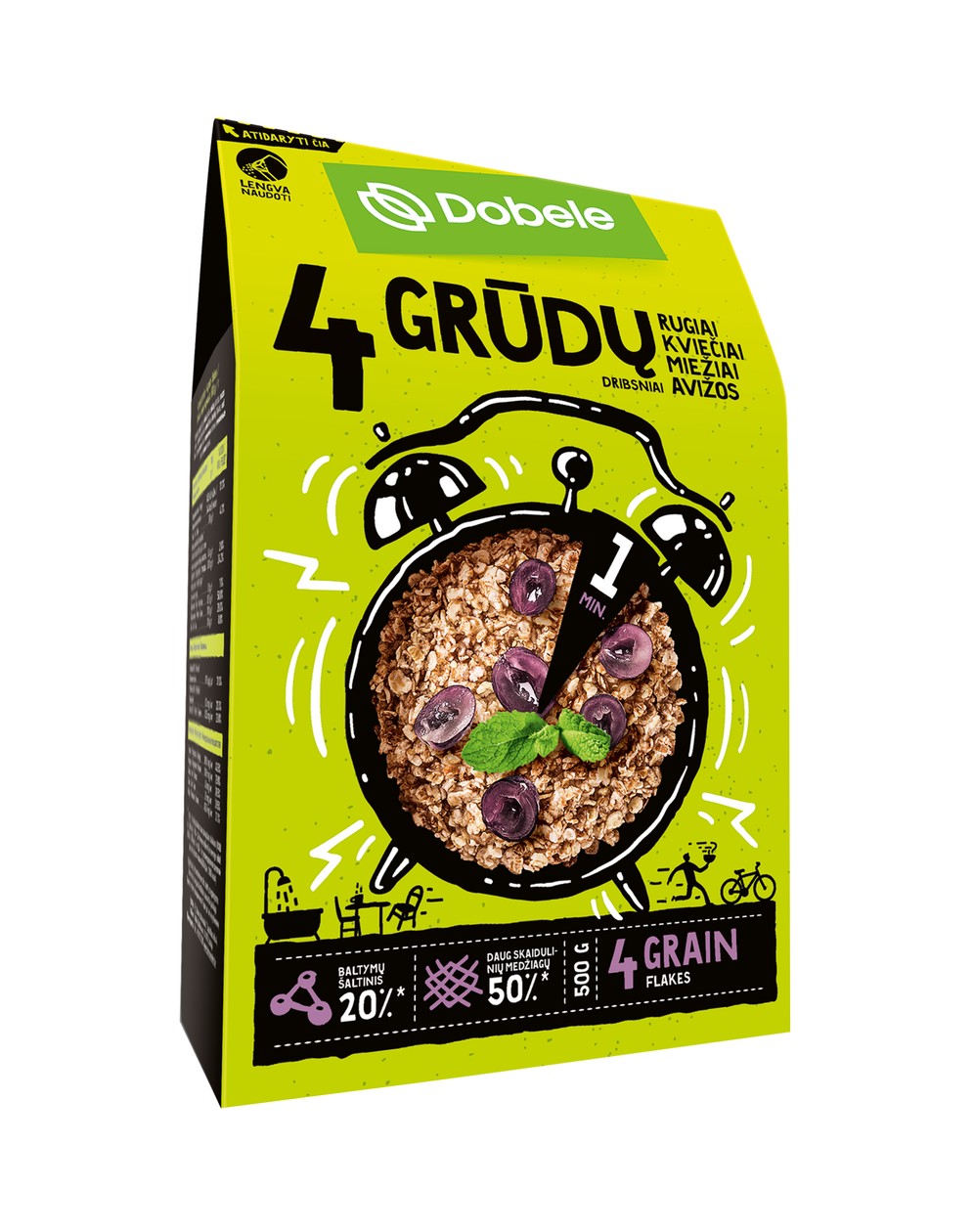 4 Grain Cereal DOBELE, 500g (expires soon)