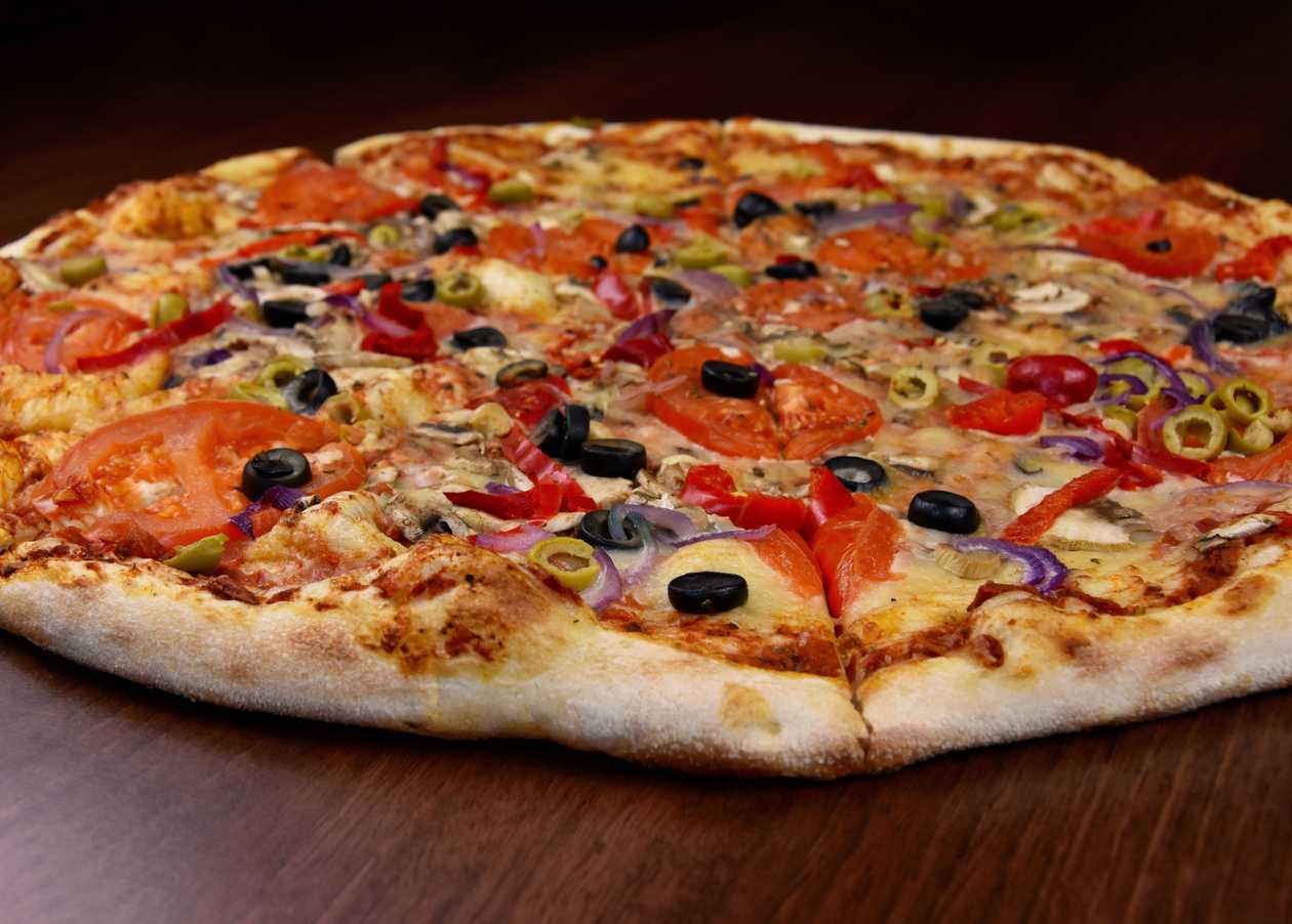 Pizza Vegetariana Family, cu blat subtire