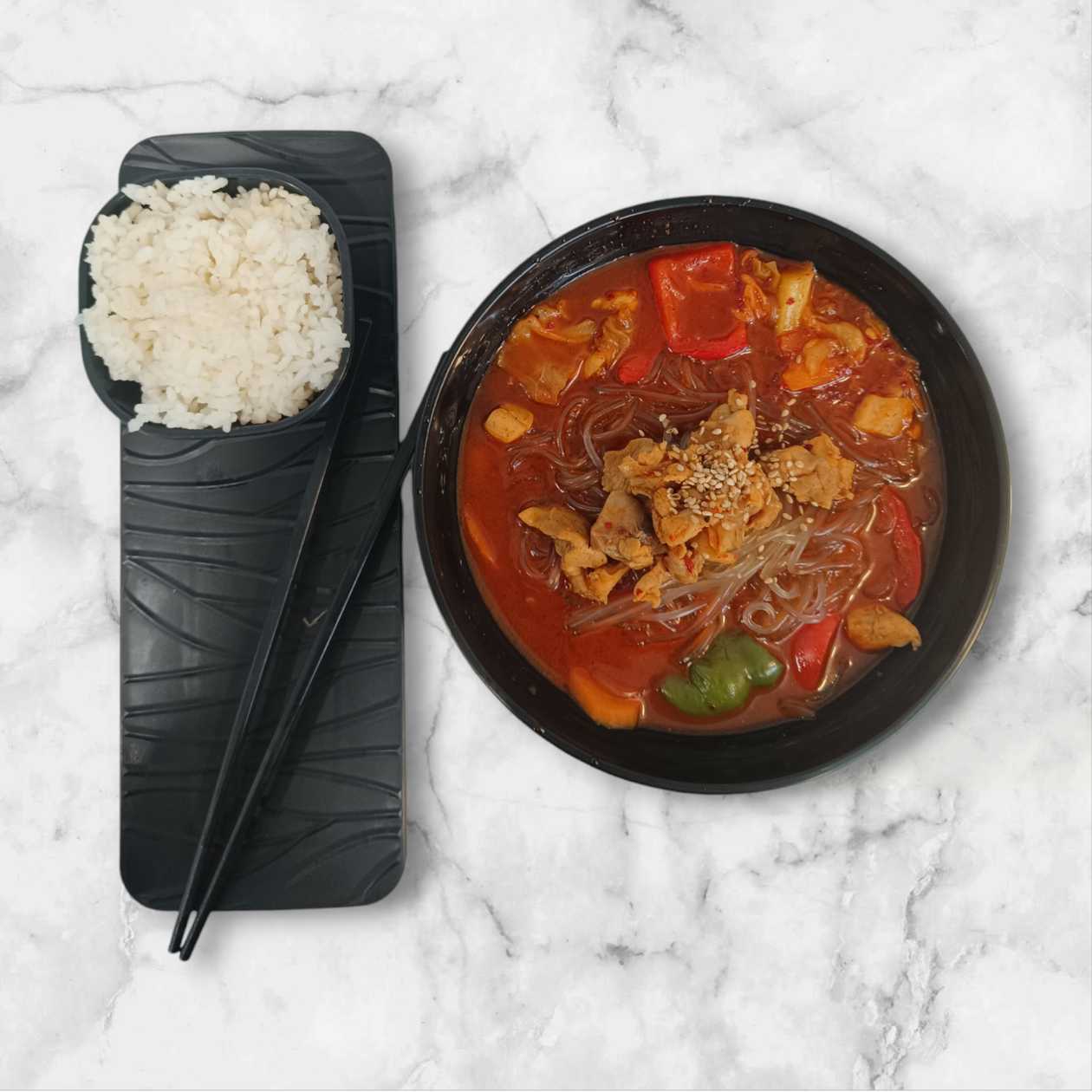 31. Daekbokkeumtang (Spicy chicken stew)