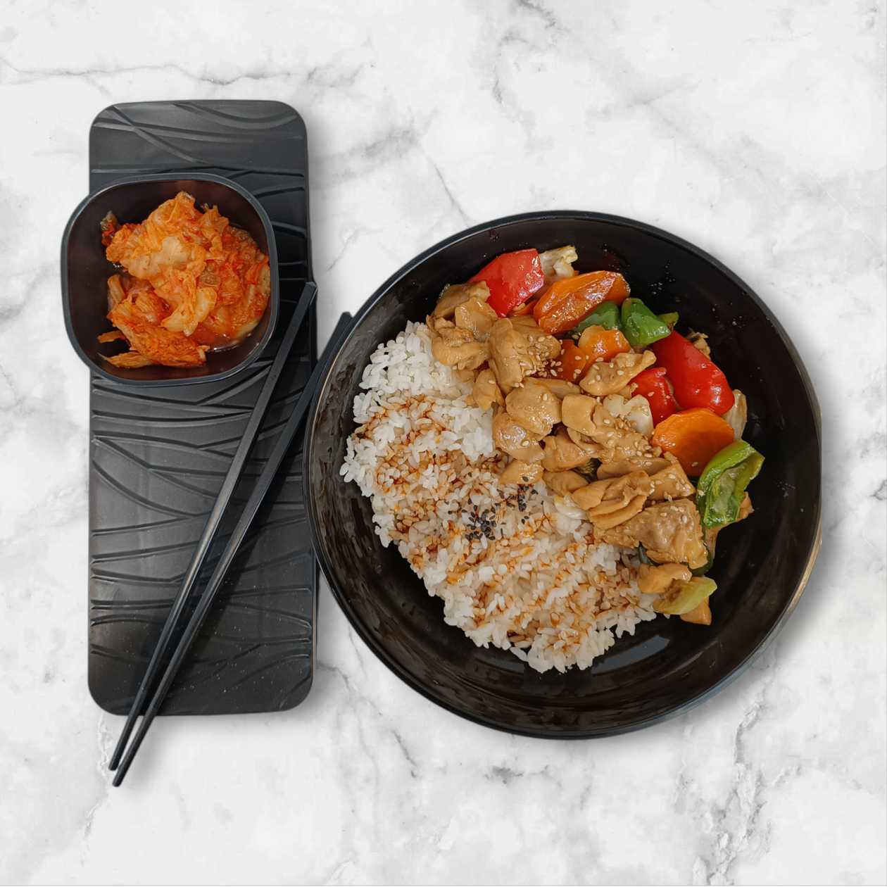 5. Teriyaki Dak Bokkeumbap (Chicken Teriyaki bap)