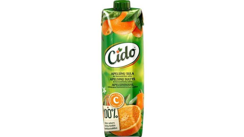 Сок Cido апельсиновый 1 л