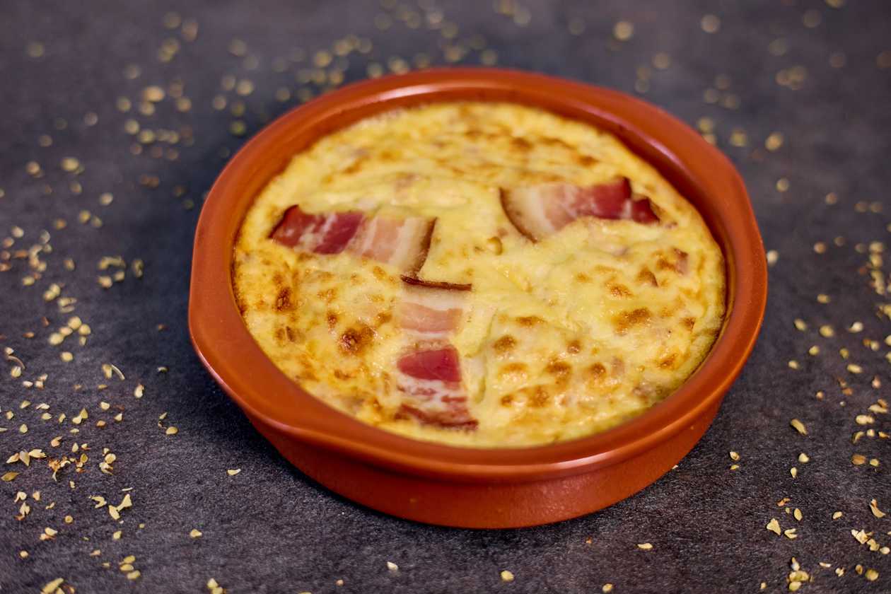 Quiche Loraine Without Crust Slice