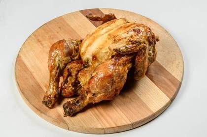 Full Grill Chicken, One Large Chips, and Two Litres of  Soda