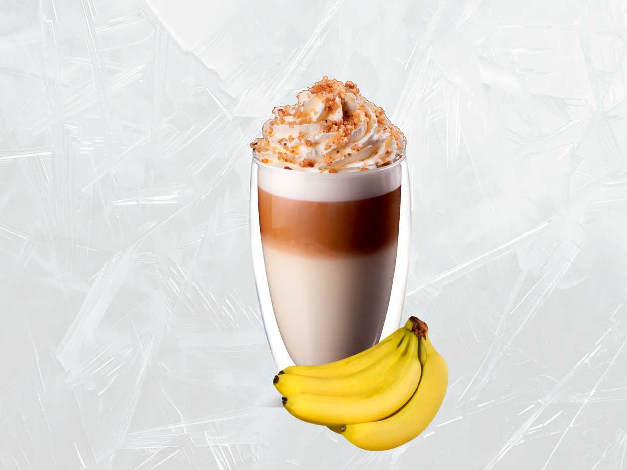 Trdlokafe latte banánové