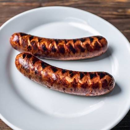 Fresh thick sausages