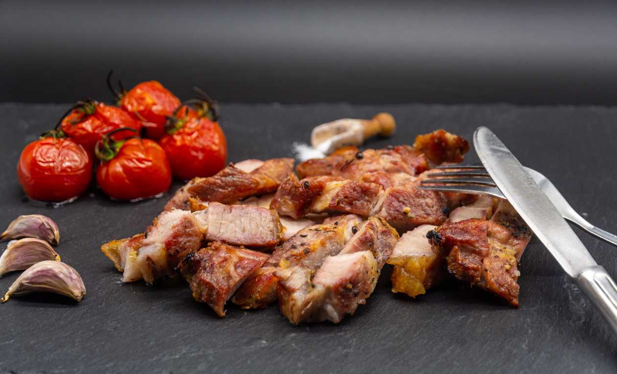 Ceafa de porc la gratar