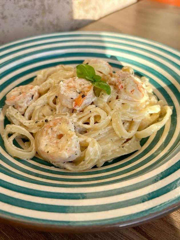 Паста з креветками
