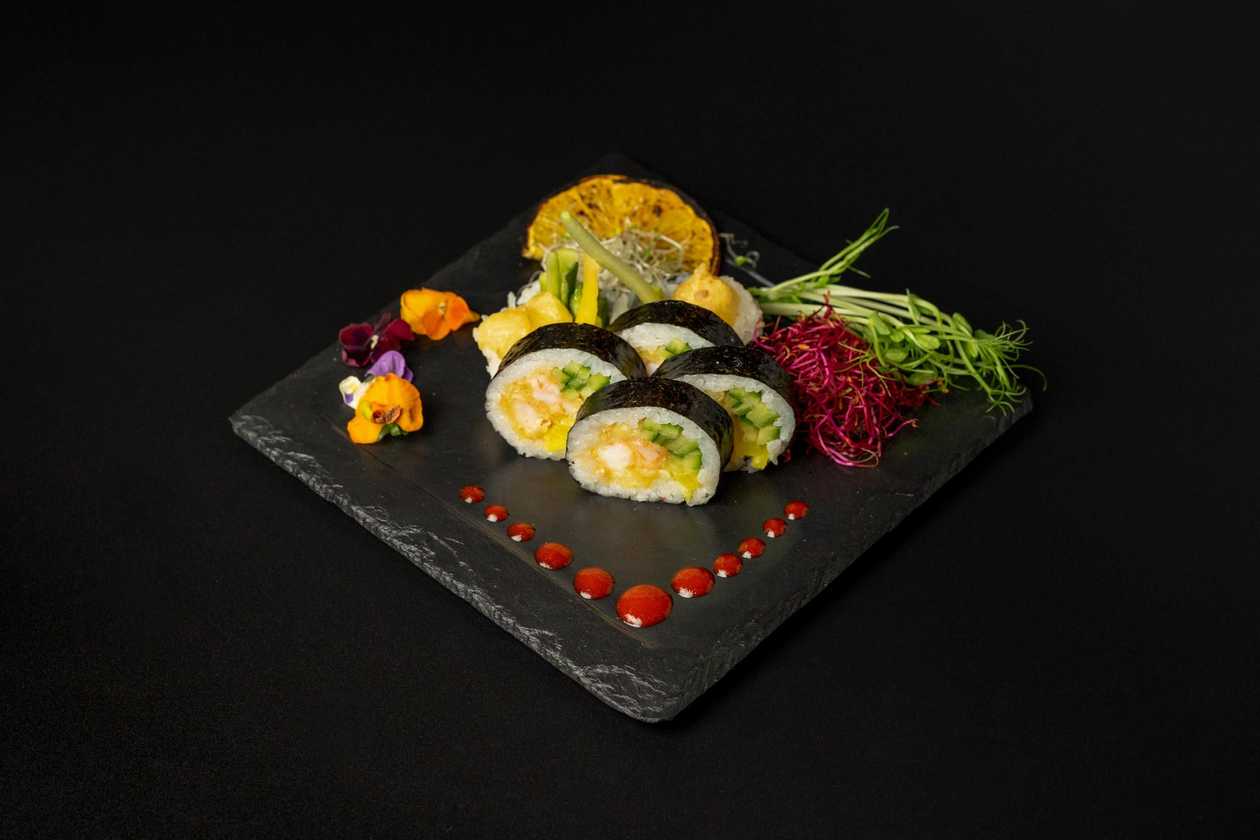 Futomaki Shrimps in Tempura