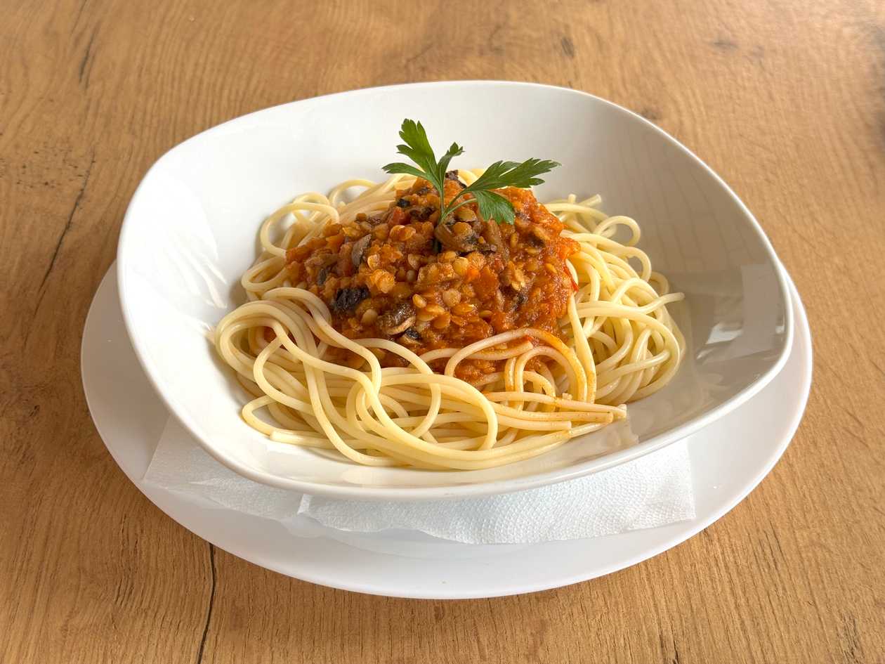 Lentilhas à Bolonhesa