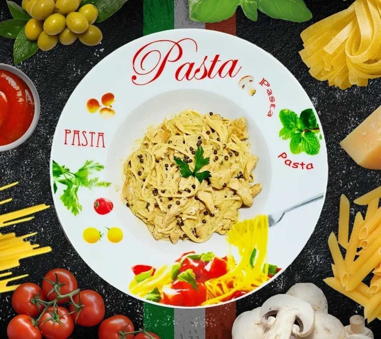 Spaghetti con Pollo al Pepe Verde