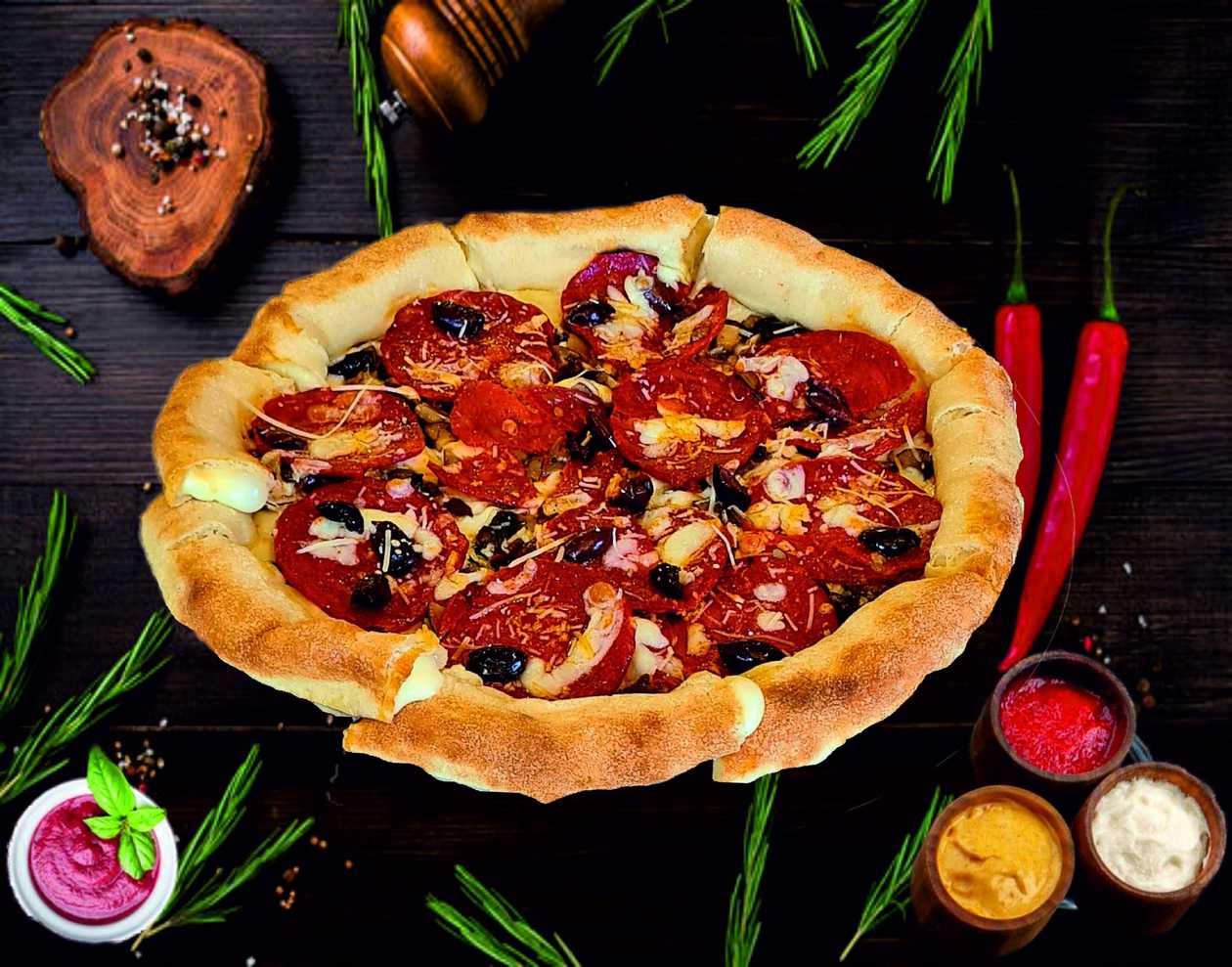 Pizza Royal Pepperoni Crust