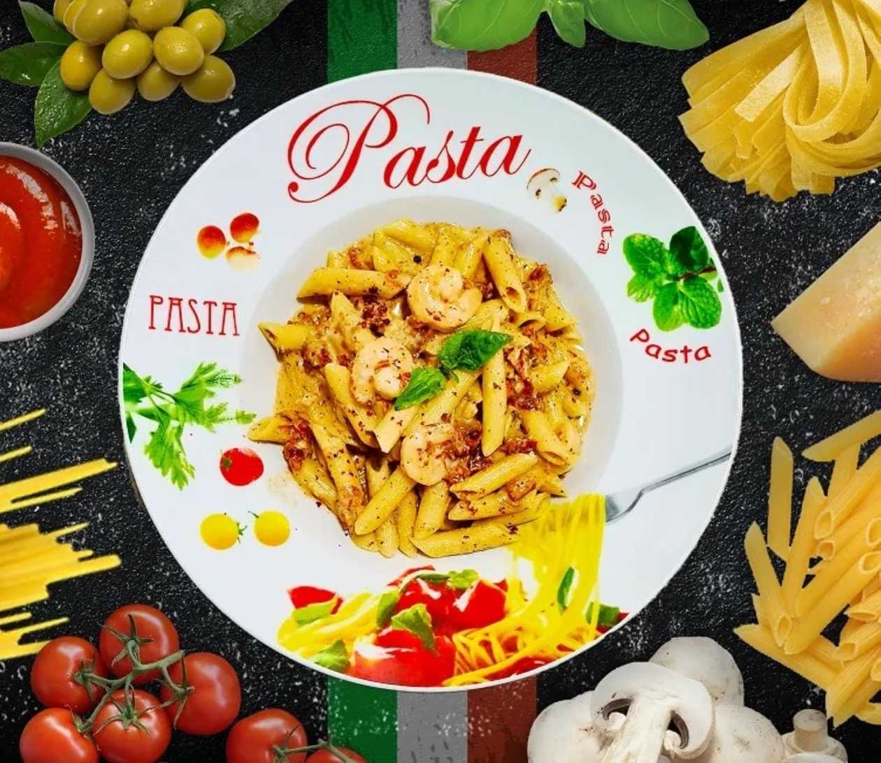 Penne with Red Pepper Shrimp