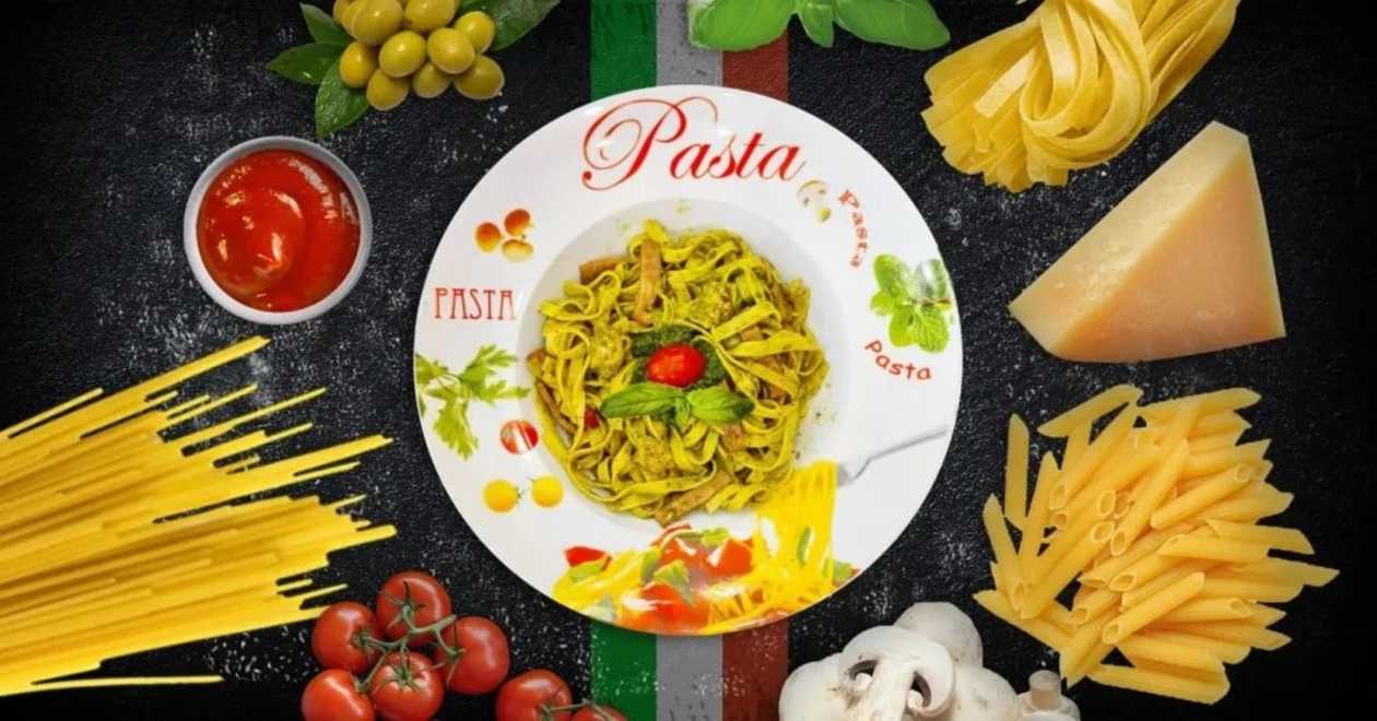 Tagliatelle Pesto Genovese con Pollo e Bacon