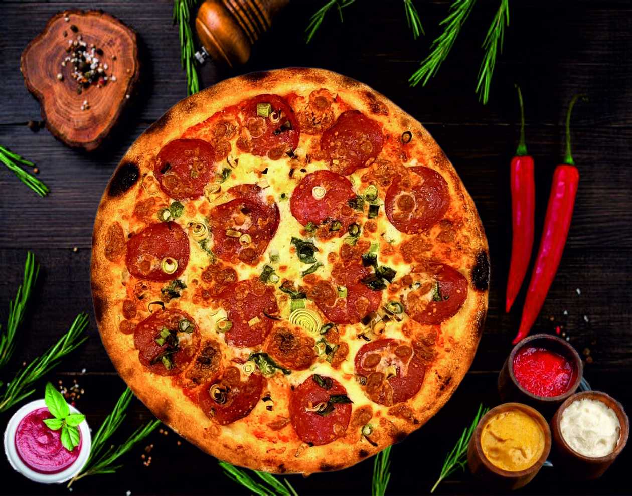 Salami Pizza