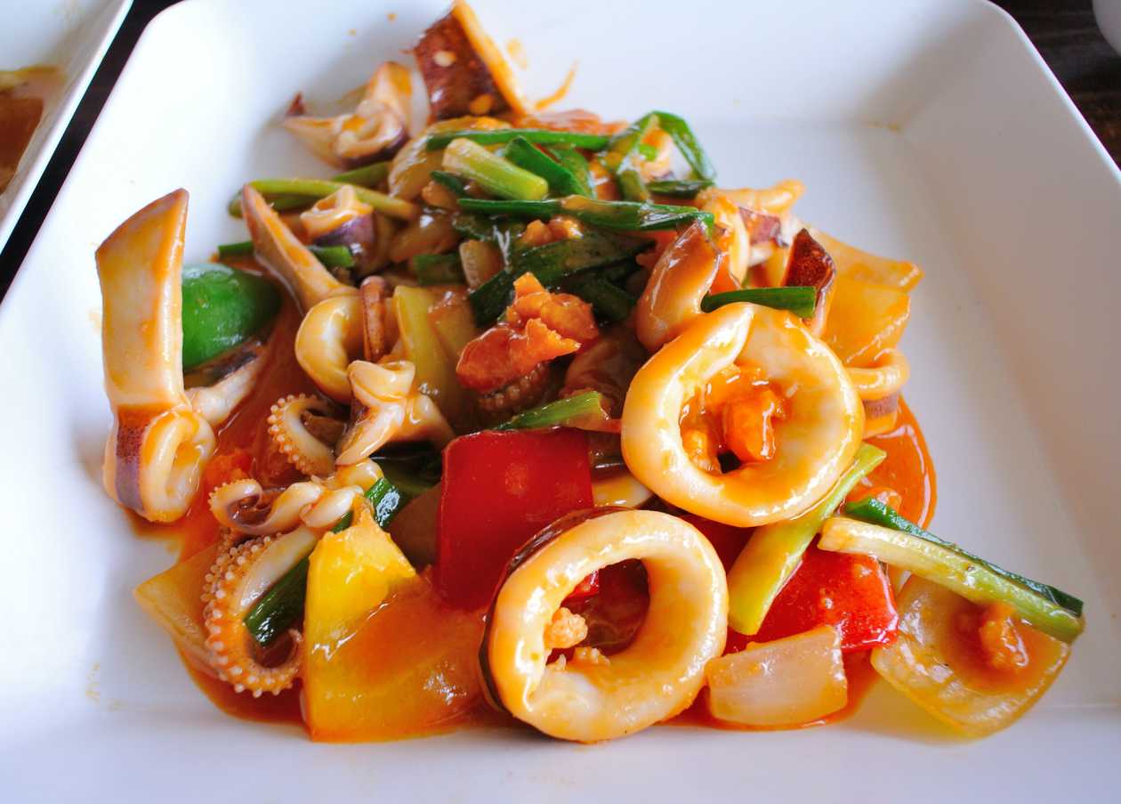 Sweet & sour squid