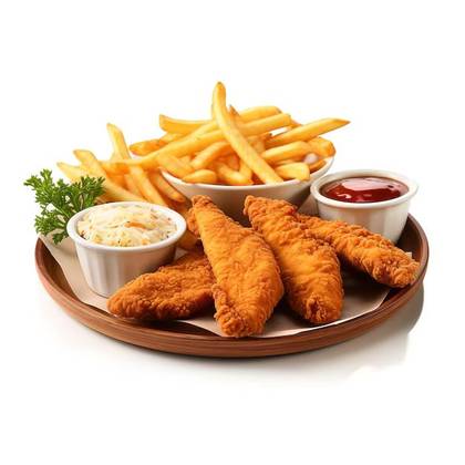 Full Chicken Plus Two Chips and Cocktail Juice