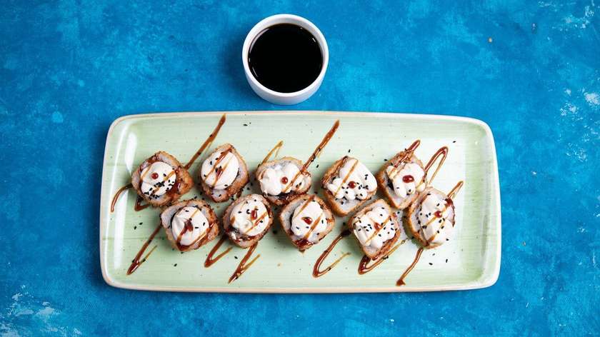 Baked Chicken Sushi Roll