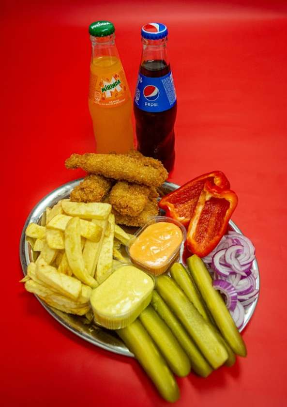 Crispy chicken meal