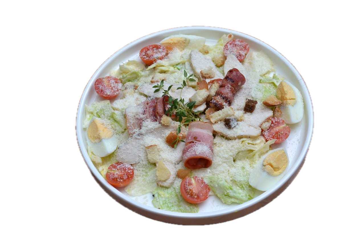 Caesar salad with shrimp / Salát Caesar s krevetami
