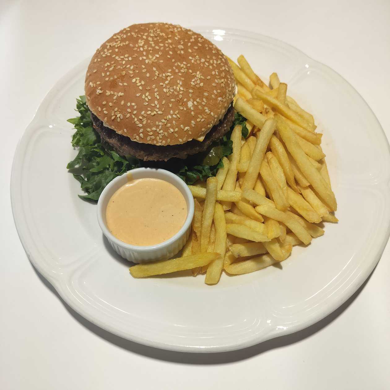 Carl's Hamburger with French Fries