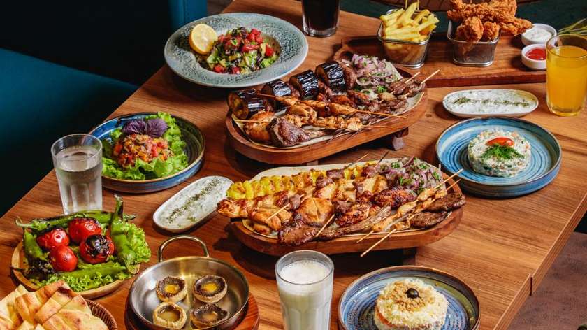 Mixed kebab for 4 people