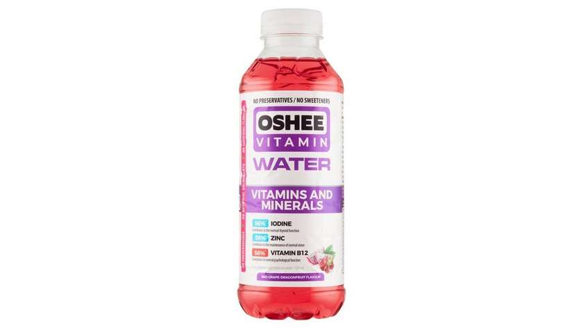 Oshee Non-carbonated Soft Drink Flavored with Red Grape and Dragonfruit Flavor 555ml