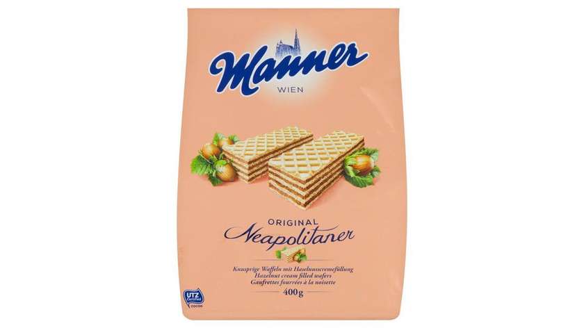 Manner Crispy Wafers with Creamy Hazelnut Filling 400g