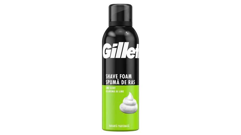 Gillette Classic Shaving Foam for Men, withlime Scent, 200ml