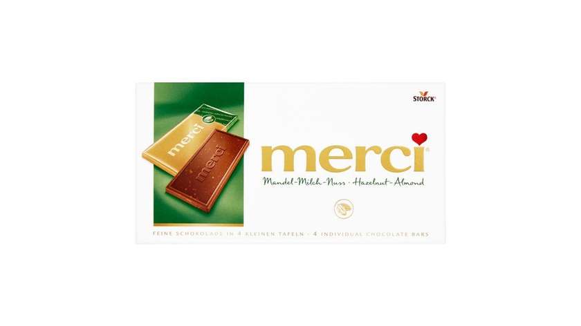 Merci Milk Chocolate with Hazelnuts and Almonds 100g