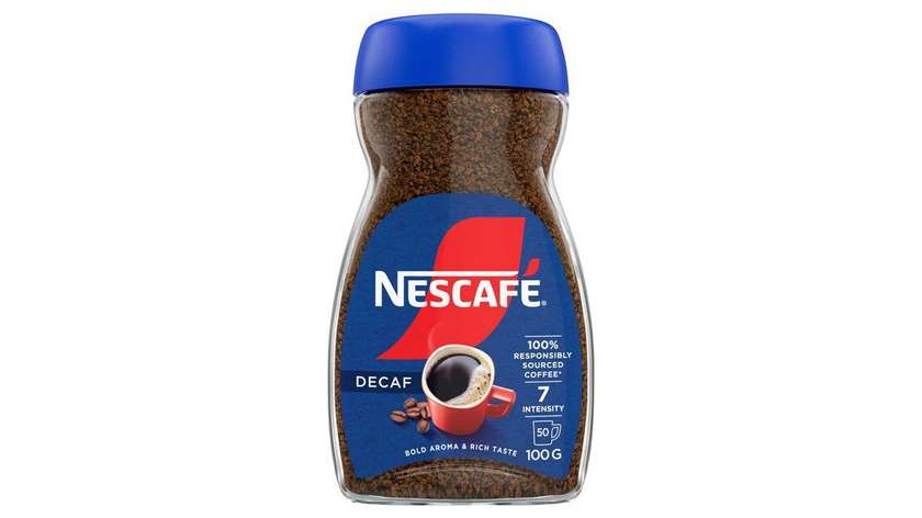 Nescafé Decaf, Instant Coffee Without Caffeine, 100g