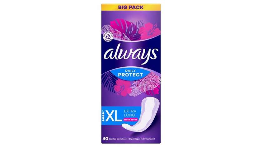 Always Daily Protect Extralong with a Fresh Scent Intimka 40 Pcs