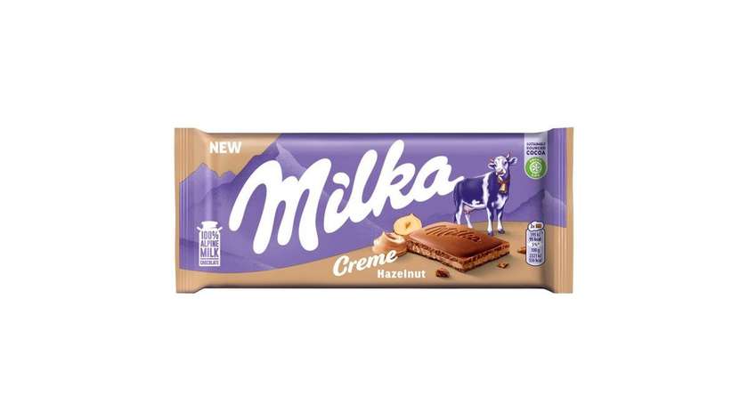 Milka Milk Chocolate with Hazelnut Filling 85g